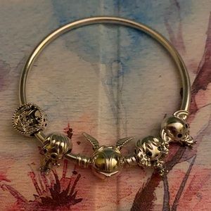 Pandora Harry Potter bracelet and charms
